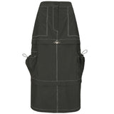 LAYER SKIRT IN DARK GREY