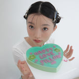 パフィーヘアクリップpuffy heart hair clip