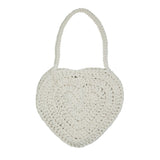 ハンドメイドハートバッグ / HANDMADE HEART BAG, CREAM