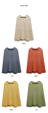 ラージVネックニット/Large V-Neck Knit (7color)