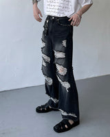 ソーオーバービンテージデニムパンツ / SO Over Vintage Denim Pants (Black)