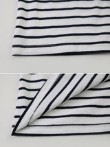 (×)ハートゴールドボーダーTシャツ (3color)