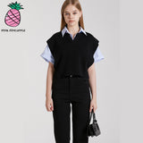 スリットラウンドベスト/SLIT ROUND VEST