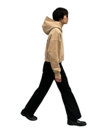 プリントクロップドフーディ / Print Cropped Hoodie-BEIGE