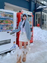 ベルアイレットベルトコーデュロイミニスカート