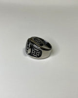 ボールドラウンドオニックスリング / bold round onyx ring