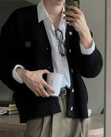 ロゴアトムシグネイチャーカーディガン/Logo atom signature cardigan (4 color)