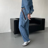 コールマンリネンツータックデニム / LE Coleman Denim Long-Sleeved Shirt