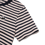 (X)MONO CHERRY STRIPE T-SHIRT [PINK]