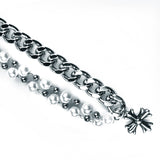クロスミックスチェーンブレスレット / [MADE] Cross Mix Chain Bracelet