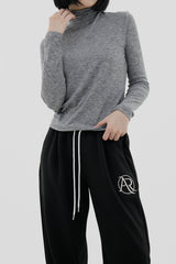 カラーコンビネーションレタリングブラッシュトレーニングパンツ / Color combination lettering brushed training pants (3color)