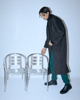UNISEX FAKE NUBUCK MAXI COAT M - DARK BROWN (6636063096950)