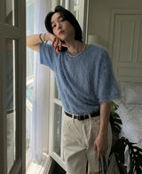 ファインモヘア半袖 (3 color)