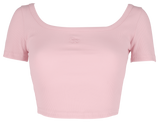 クロップドロゴTシャツ / [Seow] Croped logo T-shirts, pink