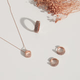 ローズ コーヒー キュービック リング / Rose Coffee Cubic Ring