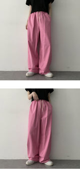 バイオウォッシュドコットンベンダブルワイドパンツ / Bio-washed cotton bendable wide pants