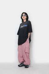 パイピングナイロンカーゴパンツ / Piping nylon cargo pants