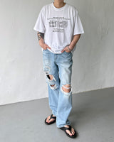 ブラーレタリングショートスリーブTシャツ / CH Blur Lettering Short-Sleeved T-Shirt (2 colors)