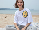 【OUTLET】SM:]E プリントオーバーサイズTシャツ WHITE