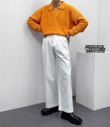 ハッチカラーニットウェア/SK Hacchi Collar Knitwear (4 colors)