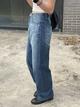 Side line over denim