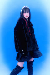 Soft Love Fur Jacket (Black)