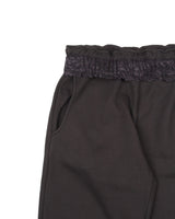 レーススウェットパンツ BLACK