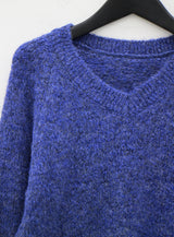 チョイスカラーV-ネックニット / Choice Color V-Neck Knit (6color)