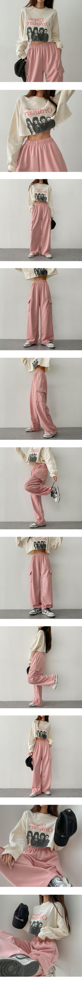 Oddy Cutting Cropped Sweatshirt