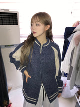 ハーパー 2WAY ニットジップアップ