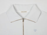 ROUND TWO WAY COLLAR ZIP (WHITE)