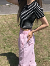 アデリンストライプジップアップ