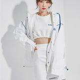 ブルーラインフーディージップアップ/Blue Line Hoodie Zip-Up Jacket
