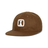 VA Square Applique Wool Baseball Cap / Brown