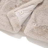 TOGGLE POINT CROP FUR JACKET [GRAY]