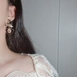 ビンテージテディベアハートアンドリボンイヤリング / Vintage Teddy Bear Heart and Ribbon Earring
