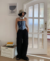 (UNISEX) ストリートカーゴワイドパンツ