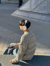 Dミックスオーバーニット / ASCLO D Mix Over Knit (3color)