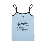 チェリートムボーイグラフィックノースリーブ / CHERRY TOMBOY GRAPHIC SLEEVELESS [SKY]