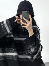 ストライプウェーブニットウェア/Stripe wave Knitwear