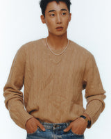 スクエアスネーク＆ボックスチェーンネックレス / Square Snake & Box Chain Necklace
