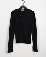 Pepo O-Ring Slit Warmer Long Sleeve T-Shirt