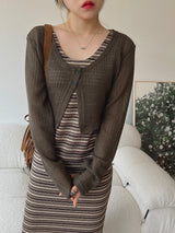 チチクロップカーディガン / Chichi Crop Cardigan (4color)