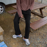 #N-Ritz Banding Wide Pleats Pants (3color)