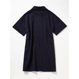 スモールロゴハーフジップアップミニドレス / SMALL LOGO HALF ZIPUP MINI DRESS_NAVY