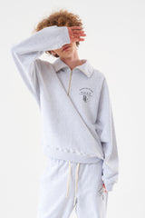 ゴートハーフジップ / Goat Half Zip-up Light melange
