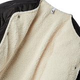 リバーシブルフリースジャンパー/REVERSIBLE FLEECE JUMPER-BLACK