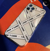 ホワイトラインレタリングフォーンケース / White line lettering phone case