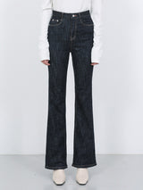 ロングブーツカットデニムパンツ / W71 LONG BOOTS CUT DENIM PANTS