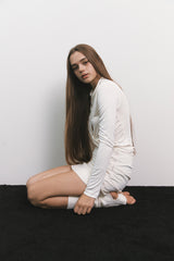 Shirring Top Cream